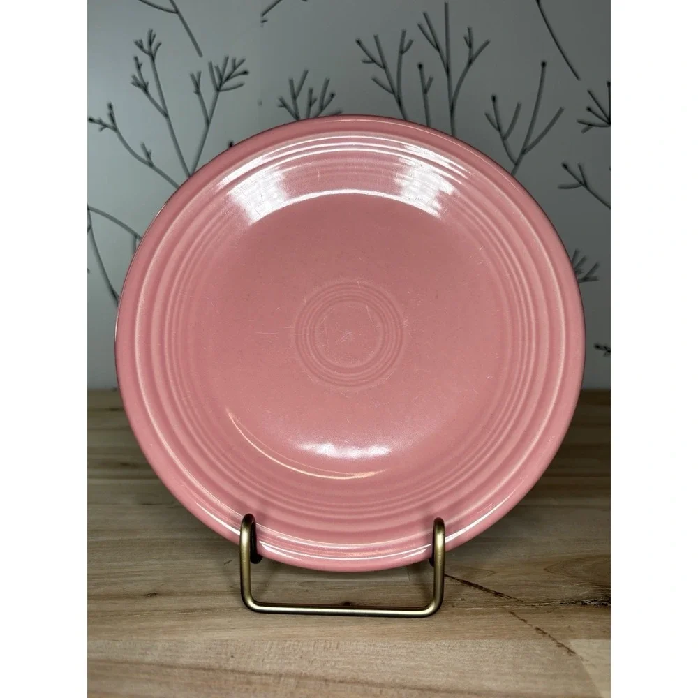 Fiesta Homer Laughlin Ceramic Pink Dinner & Salad Plates 10.5
